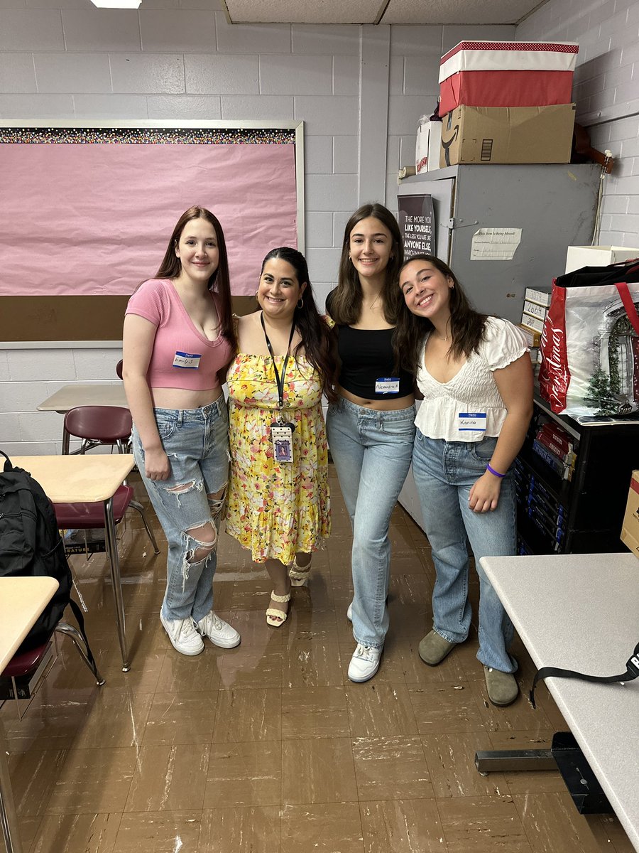 happy first day of school! so excited to see what senior year brings for my Class of 2024! and especially grateful to have the best students ever 💜💜💜