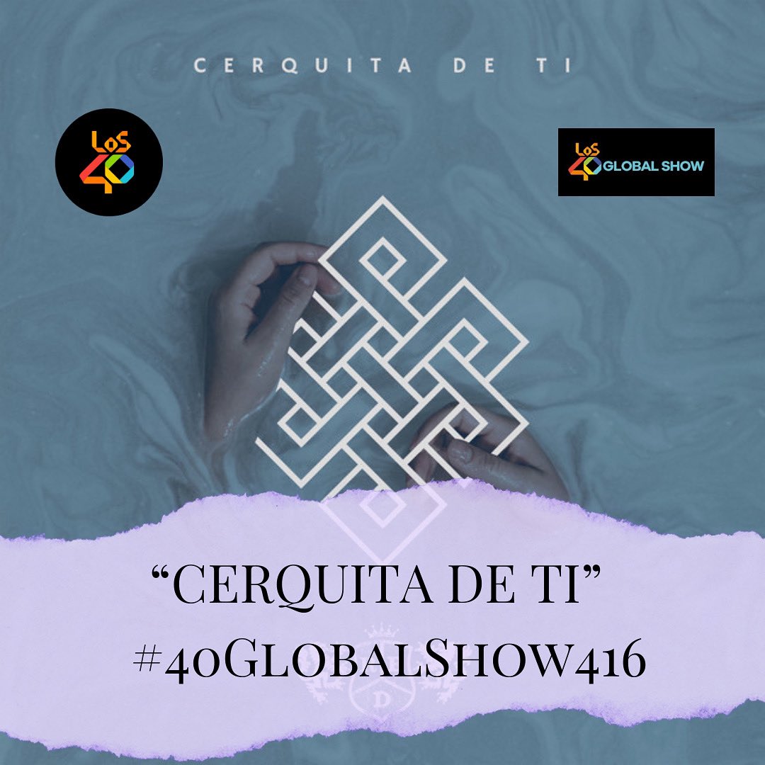 dulcee_spain's tweet photo. Buenas noches @TonyAguilarOfi me gustaría escuchar “Cerquita de ti” de @RBD_oficial en los @40GlobalShow el próximo domingo 
¡Muchas gracias!  ✨
#40GlobalShow416 https://t.co/Hhf0QunNYm