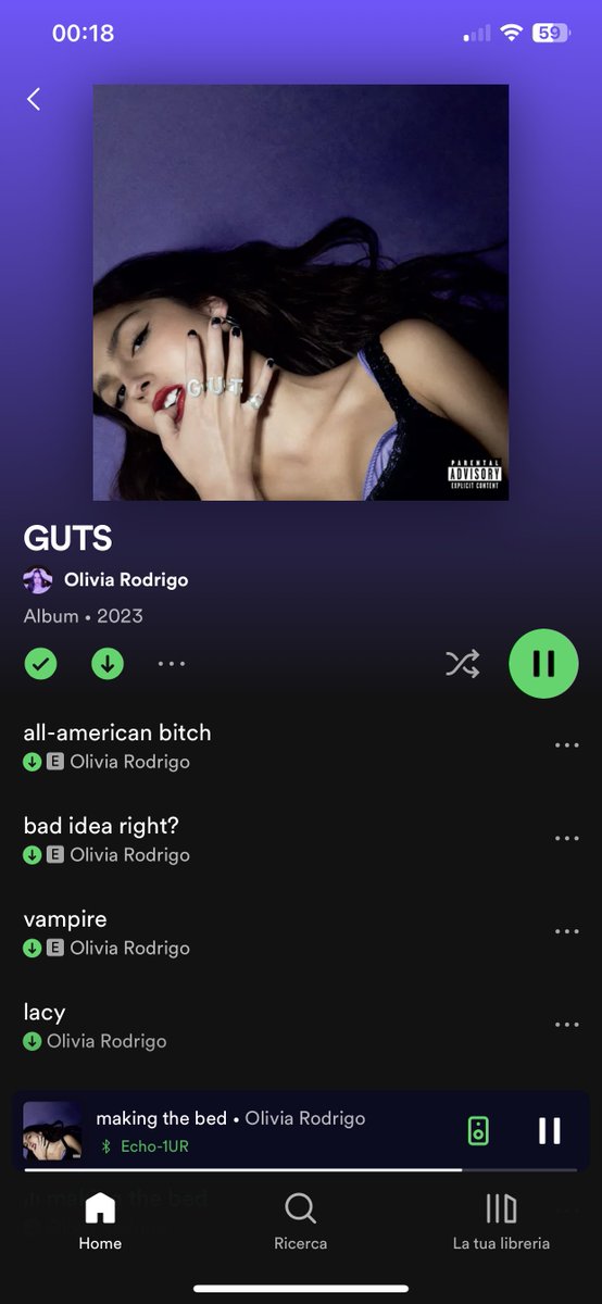 swtnrbvca's tweet photo. @LiviesHQ @TODAYshow @oliviarodrigo guts is finally mine iโm crying omg #GUTS #streamGUTS ๐ https://t.co/VJ31MslDBO
