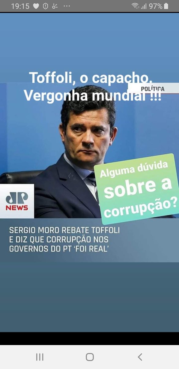 neuza ortiz🔰Ⓜ️💙🇧🇷 (@neuzaortiz) on Twitter photo Todas as sentenças de <a href="/SF_Moro/">Sergio Moro</a> foram confirmadas por tribunais superiores, inclusive pelo STF. Toffoli, o notório petistas, desde que vivia em São Paulo e não era nem advogado , ofende a todos os desembargadores e ministros que confirmaram as sentenças da 13a Vara de Curitiba. Todas as sentenças de <a href="/SF_Moro/">Sergio Moro</a> foram confirmadas por tribunais superiores, inclusive pelo STF. Toffoli, o notório petistas, desde que vivia em São Paulo e não era nem advogado , ofende a todos os desembargadores e ministros que confirmaram as sentenças da 13a Vara de Curitiba.