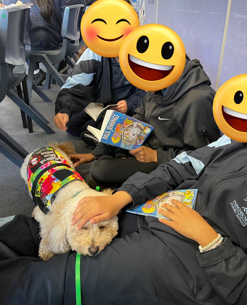 Therapuppy1's tweet photo. The story was so good, Jellybean had to get comfortable and see how it ended. #Jellybean #Schooldog #Reading #readingisfun #dogsofeducation #dogsofDoE #lovewhatwedo #lovewherewelearn #therapydog #dogs #cute https://t.co/Dgljgha3kz