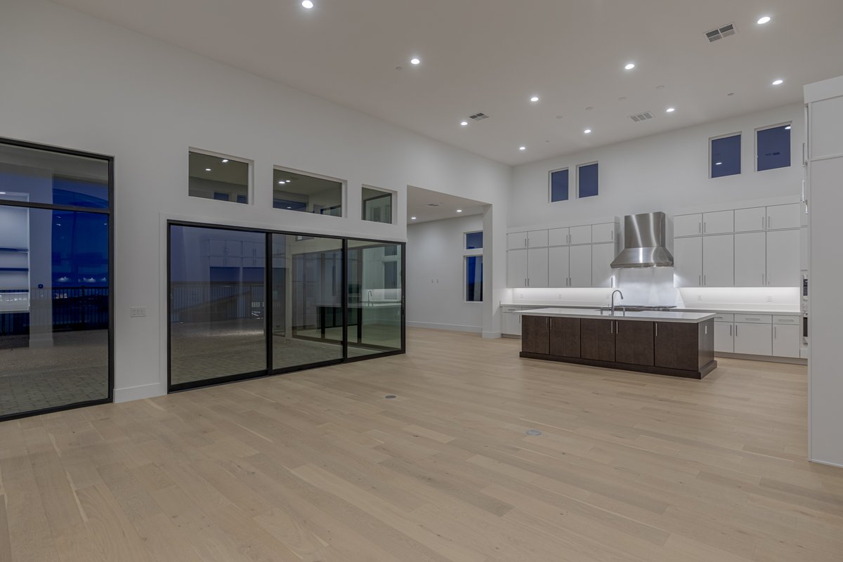 This great room features 16' ceilings and plenty of glass ✨ #10801WhiteClay • Mesa Ridge • $2,238,800 3,465 SF • 3 Bedrooms • 4 Bathrooms ML#2506449
