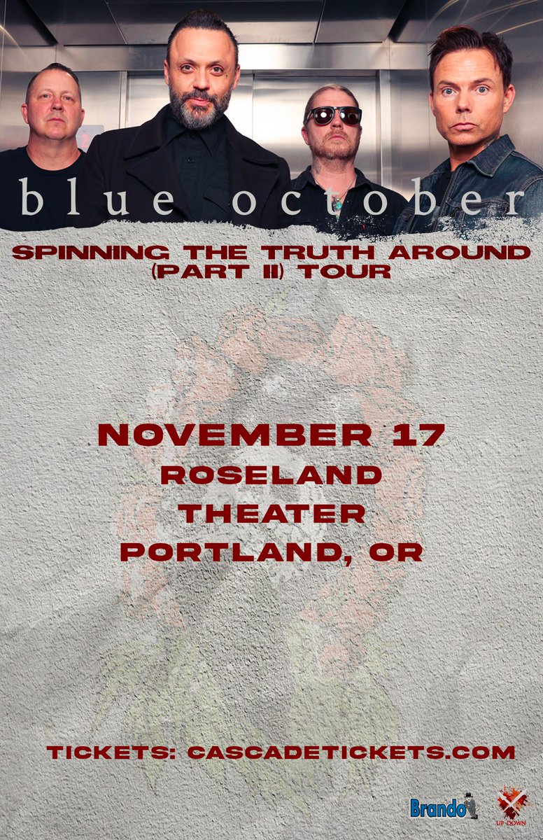 Mammoth NW (@mammothnw) on Twitter photo 🚨 LOW TICKET WARNING! 🚨
<a href="/blueoctober/">Blue October</a> is headed to <a href="/roselandpdx/">Roseland Theater</a> on 11/17, and tickets are GOING FAST! Get yours now! bit.ly/BLUEOCTPDX 🚨 LOW TICKET WARNING! 🚨
<a href="/blueoctober/">Blue October</a> is headed to <a href="/roselandpdx/">Roseland Theater</a> on 11/17, and tickets are GOING FAST! Get yours now! bit.ly/BLUEOCTPDX