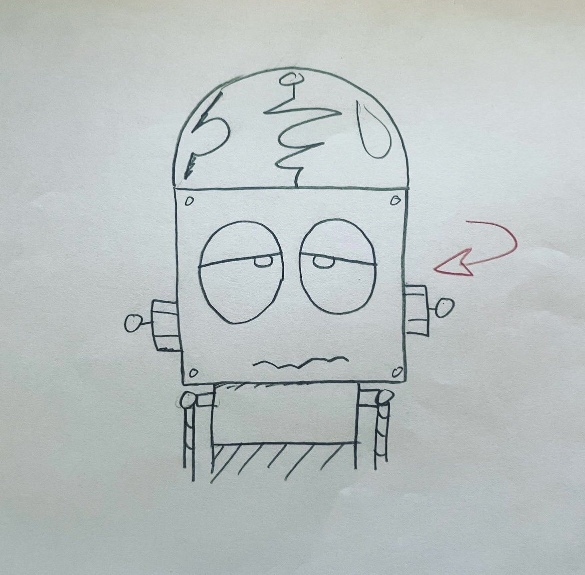 _rjalpha's tweet image. rj pilot sketches, courtesy of billy and mandy creator, maxwell atoms’ instagram account 

#whtrj #robotjones #whateverhappenedtorobotjones #behindthescenes #animation #production #animationart