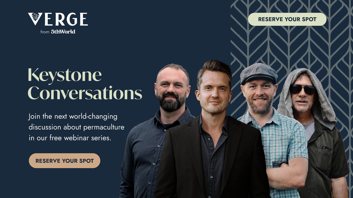 Don't miss our upcoming series of free virtual events with renowned #permaculture experts. 

Learn practical techniques for sustainable living. Reserve your spot today!

vergepermaculture.ca/keystone-conve…