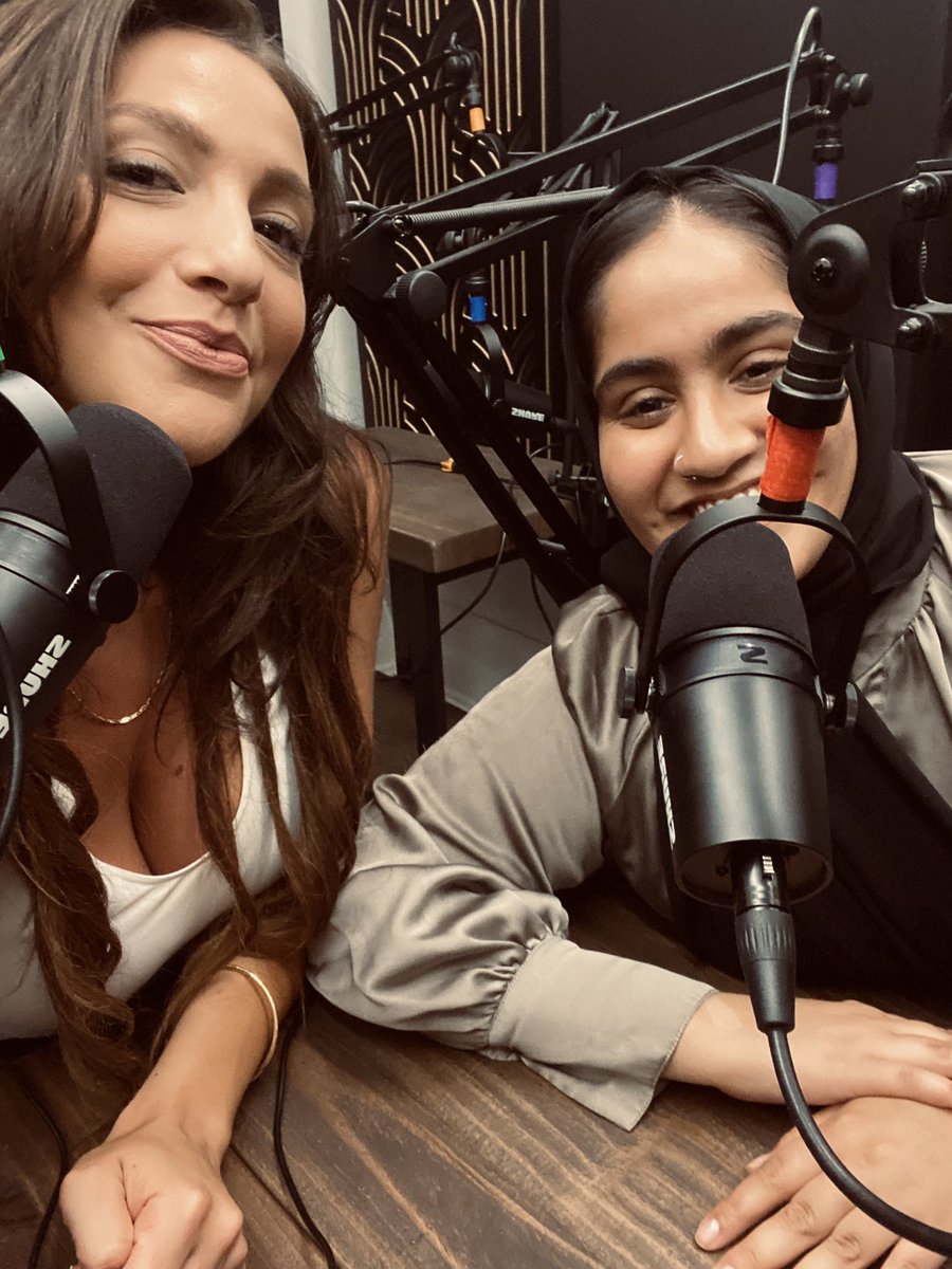MuznaErum's tweet photo. Behind the scenes with @CamillaFaragal1 working on our #Scarborough podcast!!!
Stay tuned for cool content coming soon 🎤
#scarbs https://t.co/6od2Cmbfaz