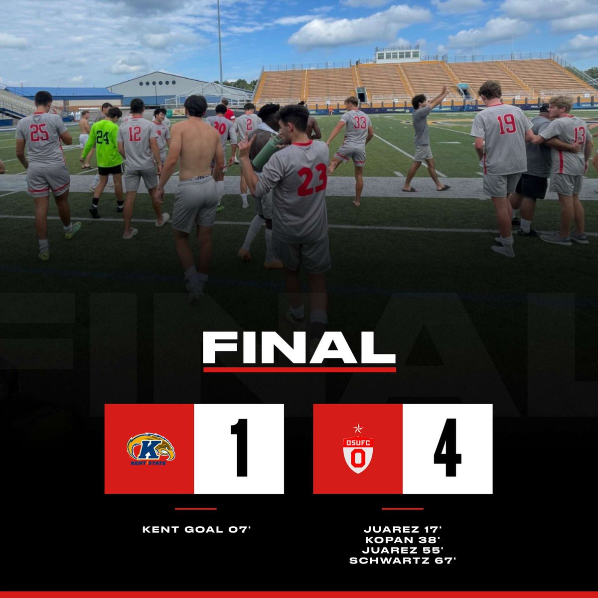 Final score at Kent #gobuckeyes
