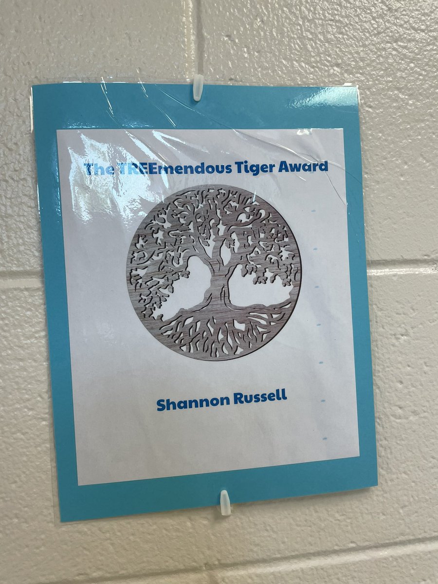Got a nice surprise yesterday afternoon, was one of four people to receive the TREEmendous Tiger award for the month of September.🐅💚 Thank you for nominating me <a href="/BJenningsLHES/">Brittney Jennings</a>! <a href="/LHECMES/">Lincoln HeightsECMES</a> #ROOTEDinSuccess