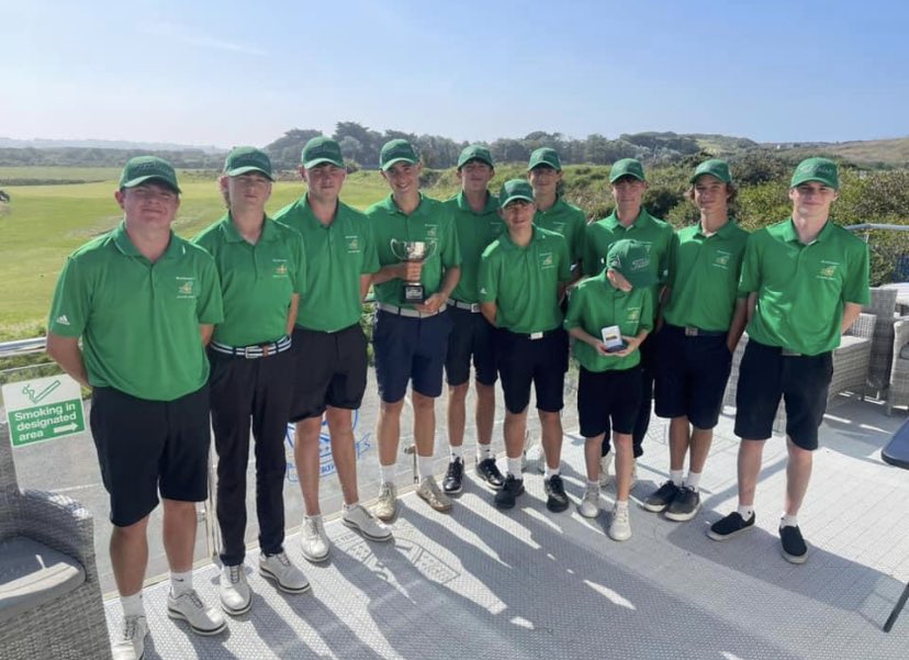 tanner_a_golf's tweet photo. Great honour to Captain the Guernsey junior golf team in the inter insular last weekend 🔥 https://t.co/AgzxjfIIDI