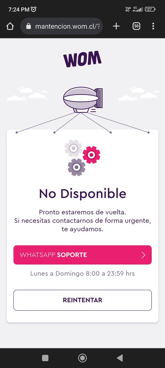 Caraya2d's tweet photo. @womchile todo el día en la misma. Ya no tengo internet y necesito solución urgente https://t.co/DhSmLFK8wR