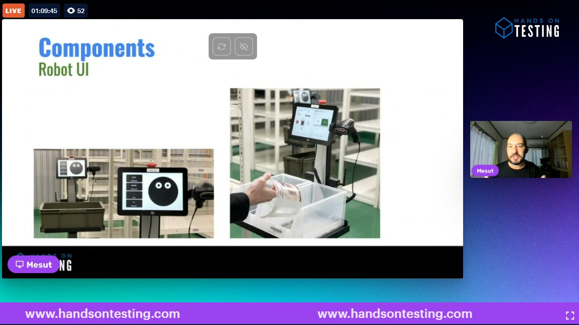BlancaJMoreno's tweet image. Really interesting Mesut&apos;s presentation on Warehouse Automation in  #handsontesting @DurukalMesut
#SoftwareTesting #softwaredeveloper #automation