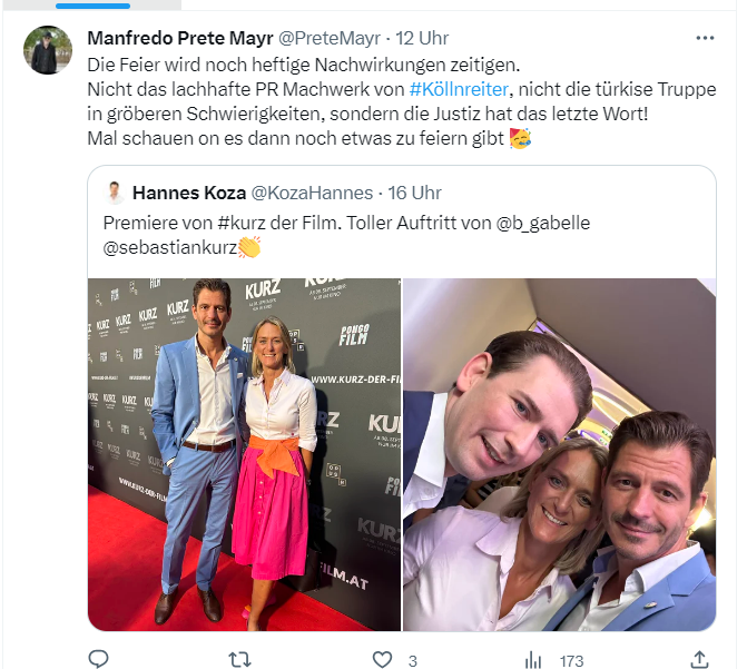 b_gabelle's tweet photo. schau mal @KozaHannes, wir waren im Kino und nun stehen wir im Visier der Justiz 🤣 https://t.co/5216EWLFV9
