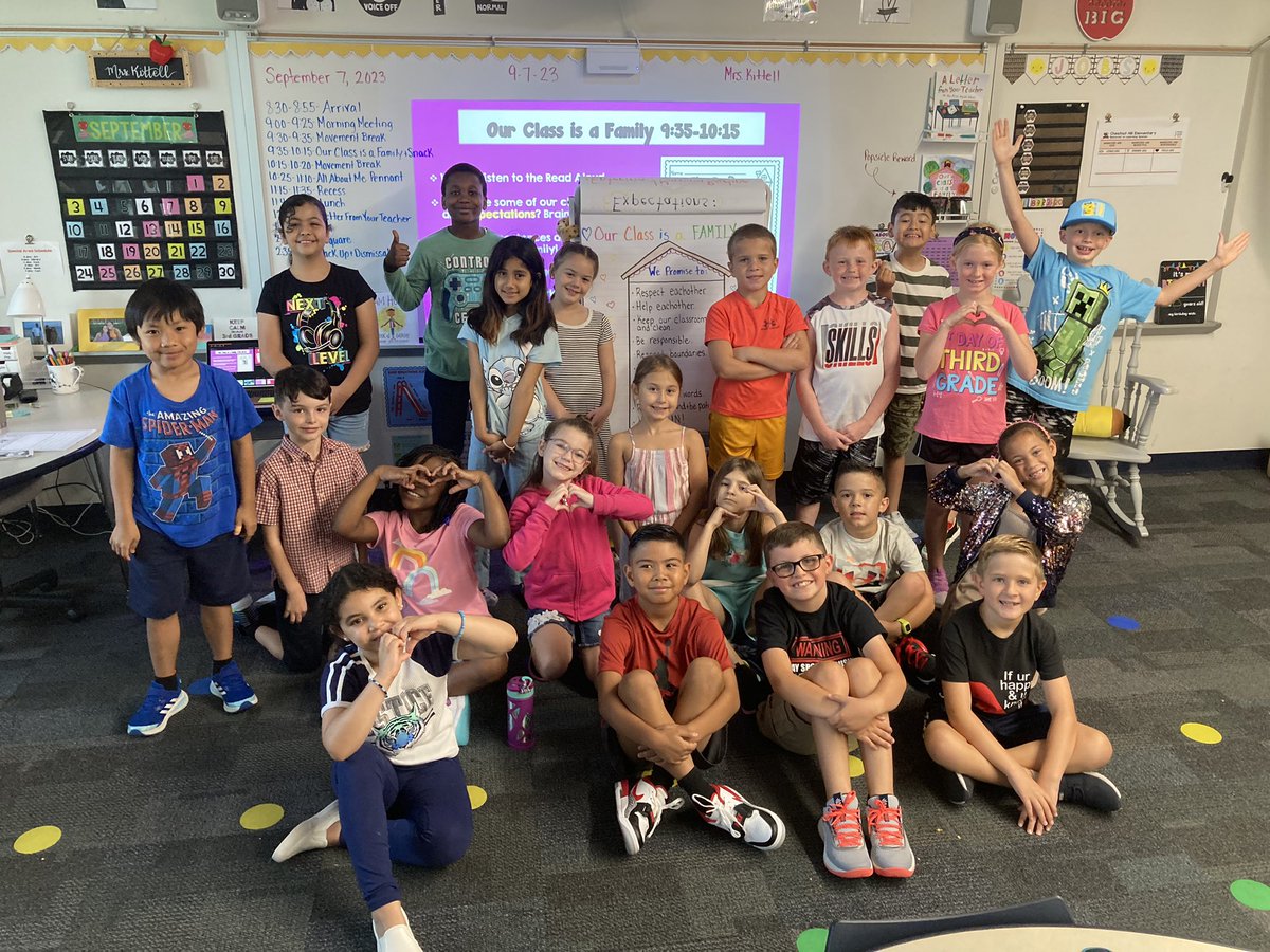 JenniferKittell's tweet photo. We had a great first day of 3rd grade today! 😊📚 https://t.co/SVPDkvPkYi