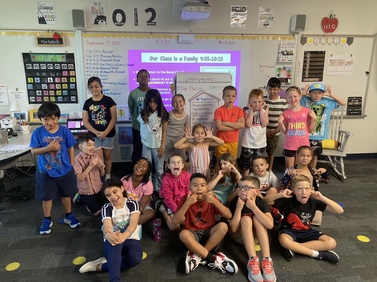 JenniferKittell's tweet photo. We had a great first day of 3rd grade today! 😊📚 https://t.co/SVPDkvPkYi