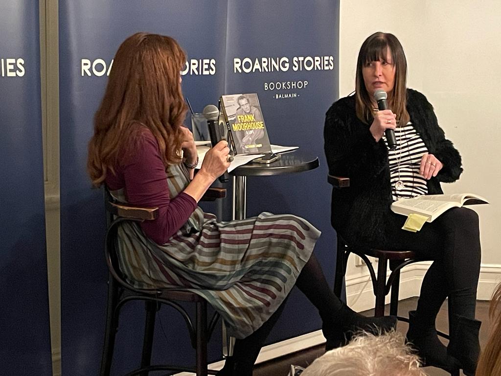 RoaringStories's tweet photo. The discussion between Catherine Lumby and Fiona Giles on her new biography: ‘Frank Moorehouse - A life’ was sensational. 
Didn’t get to attend? Don’t worry - the conversation has been recorded and is available on the Roaring Stories Youtube and Facebook Page. 
#booklaunch https://t.co/ahw9VLtVie