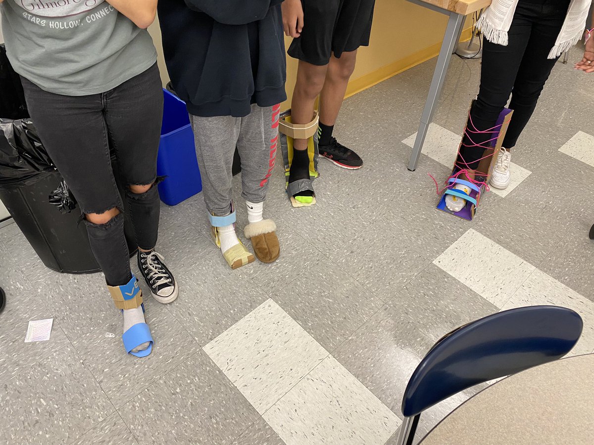 scullotta22's tweet image. PLTW Design and Model students presented their Ankle Foot Orthosis today! There are some great prototypes! #bhwarriorpride #aim2empower #pltw #pltwdm #stem #bhmsstem