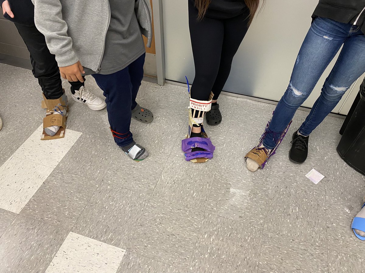 scullotta22's tweet image. PLTW Design and Model students presented their Ankle Foot Orthosis today! There are some great prototypes! #bhwarriorpride #aim2empower #pltw #pltwdm #stem #bhmsstem