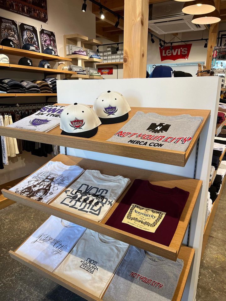 CITYCBASS's tweet photo. Proud to announce that select @noturcity styles are now available in-store @californiasocialclub located at 12-1 Hirakata Fukuju-cho, Hashima, Gifu 501-6257, Japan — or online at https://t.co/KnURy475fy

Never thought our first retailer would be in Japan
-あなたの街ではありません https://t.co/0d9KZ5a8OQ