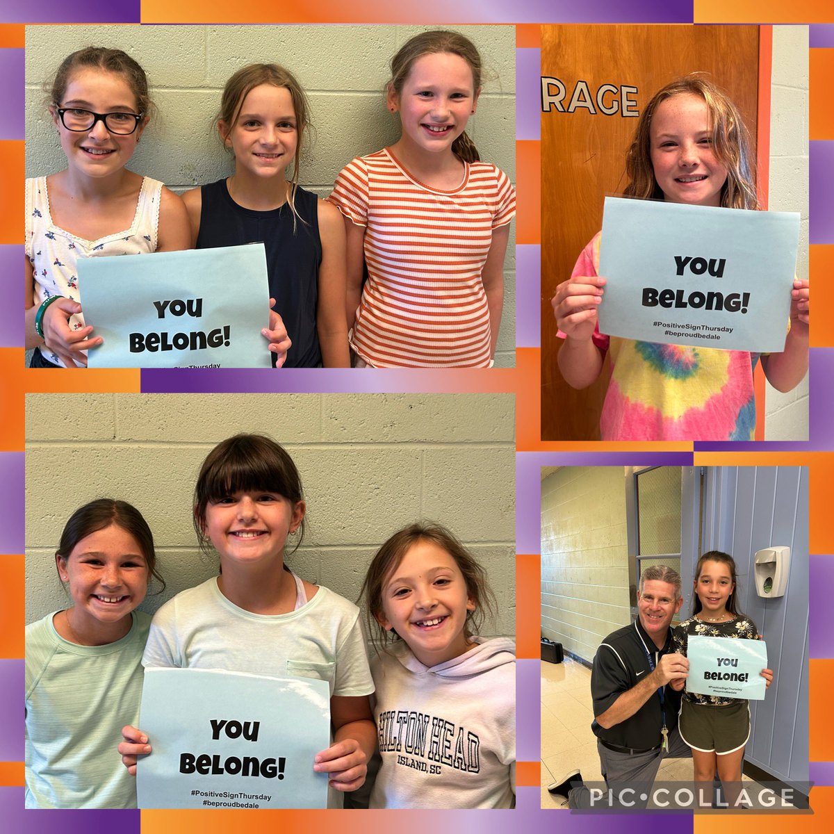 s_grenham's tweet photo. 🌟 Happy #PositiveSignThursday! 🌟#beproudbedale strives to model the #medfieldps Core Value of #inclusivity.  #BelongingMatters #dalecorevalues https://t.co/5EqseOf1tZ