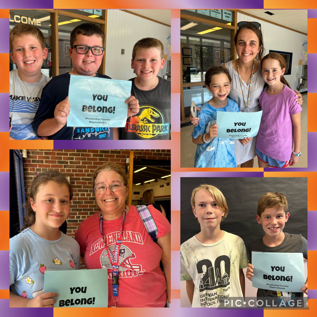 s_grenham's tweet photo. 🌟 Happy #PositiveSignThursday! 🌟#beproudbedale strives to model the #medfieldps Core Value of #inclusivity.  #BelongingMatters #dalecorevalues https://t.co/5EqseOf1tZ