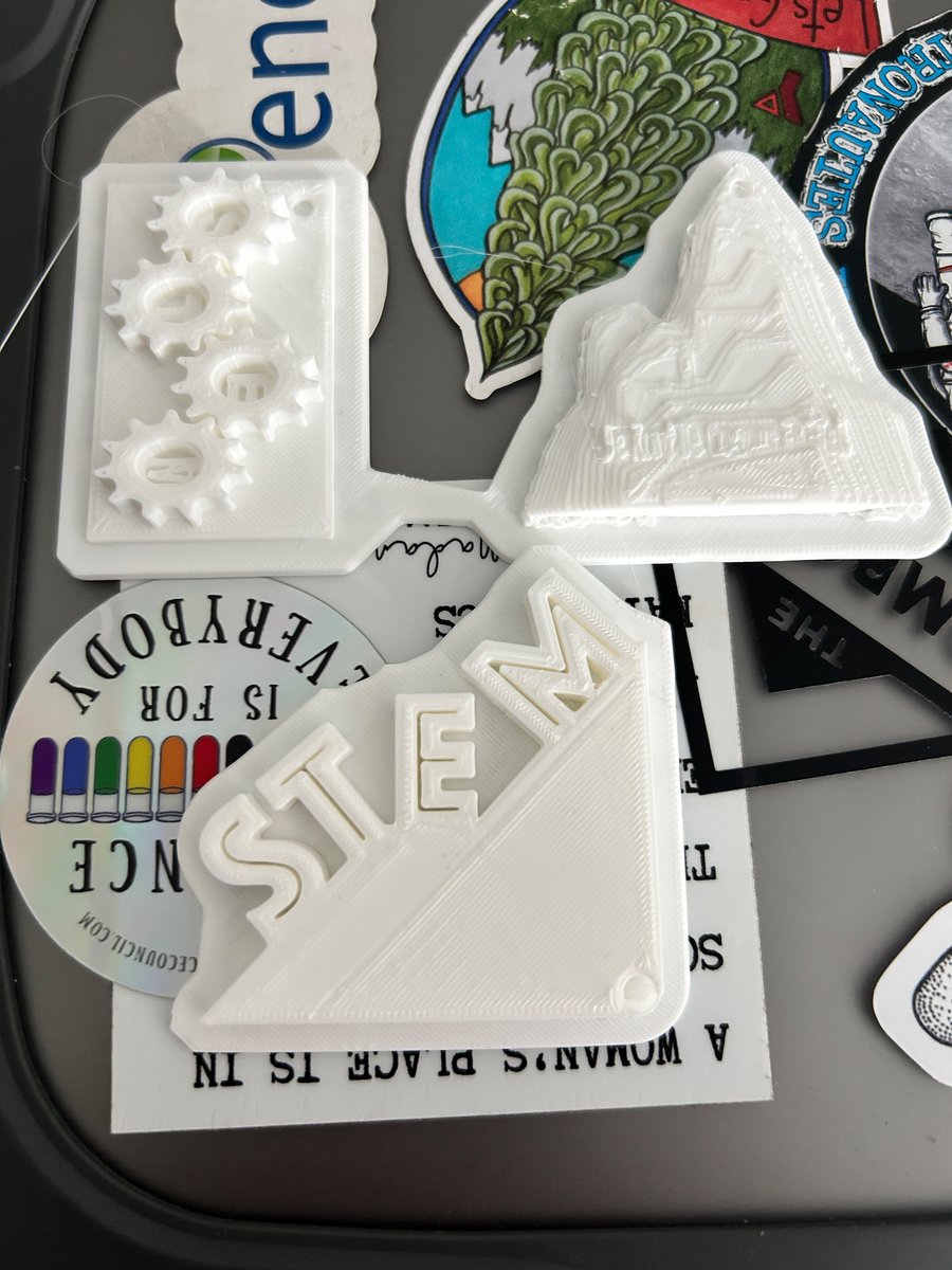 Rundle STEM working hard on their keychain prototypes. They are looking great so far! <a href="/RundleJrHigh/">Rundle College Jr. High</a> #adventuresinSTEM #becurious