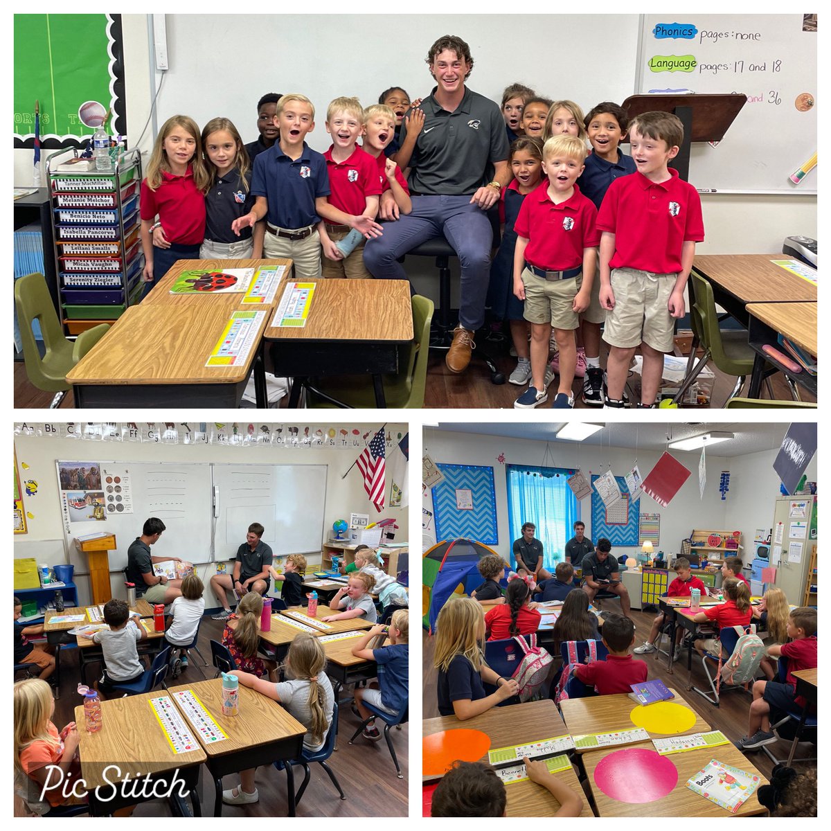 CSU_BucBaseball's tweet photo. Grateful for the opportunity to read at Faith Christian School today. We look forward to seeing you again in✌🏼weeks!!

#ReadWithTheBUCS https://t.co/COq3CqmDRS