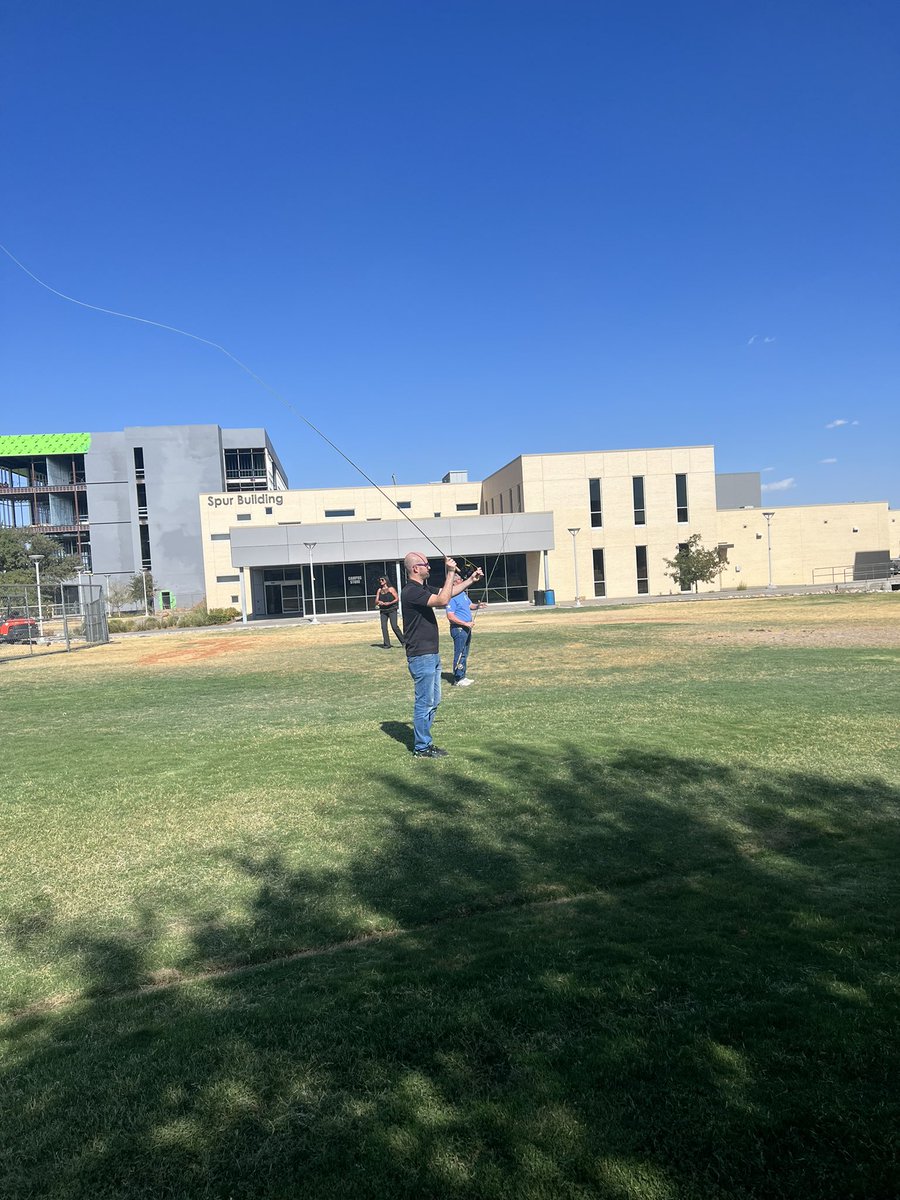 AllystairJones's tweet photo. Steven won the cup for the longest cast with a fly pole.
#ocplc #odessacollege #tweetoc https://t.co/KrdBVz0pV8