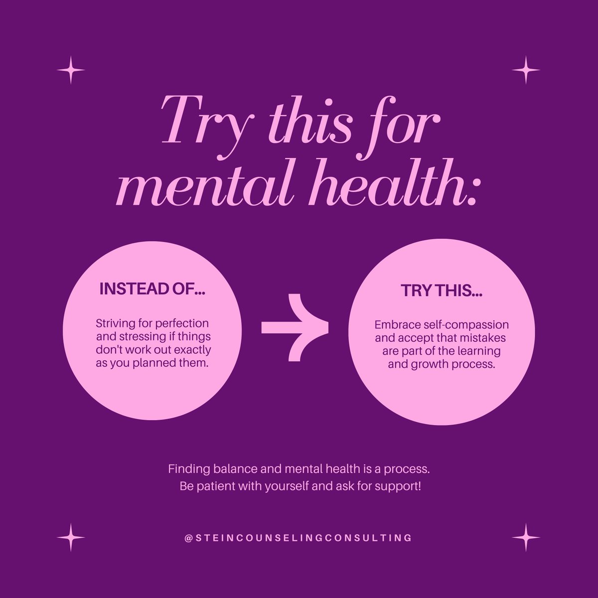 steincounseling's tweet photo. Try this! 💜

Stein Counseling &amp; Consulting Services
(608) 785-7000
https://t.co/lLf19n49ba

#steincounselingconsulting #mentalhealth #therapy #wellness #wellbeing https://t.co/2bVavUpV7i