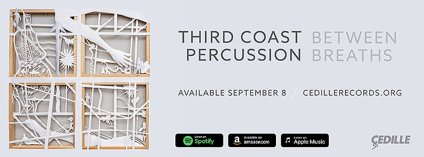 ICYMI: We are now on @Bandcamp 💿 🎵 🥁 💥 Go follow us b/c our new album drops TOMORROW! 👇🏼 👇🏼 thirdcoastpercussion.bandcamp.com 👆🏼 👆🏼 'Between Breaths' features music by @missymazzoli @Tyondai #AyannaWoods @gemmapeacocke and TCP. @CedilleRecords 🙌🏼