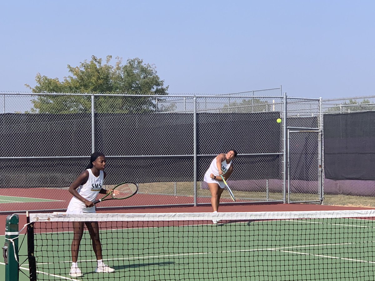 SMSRaiderTennis's tweet photo. Raiders fall to BVNW.  Vianney Kariuki and Zoe Brown picked up a nice 8-2 win in doubles. https://t.co/4be16YVWz2