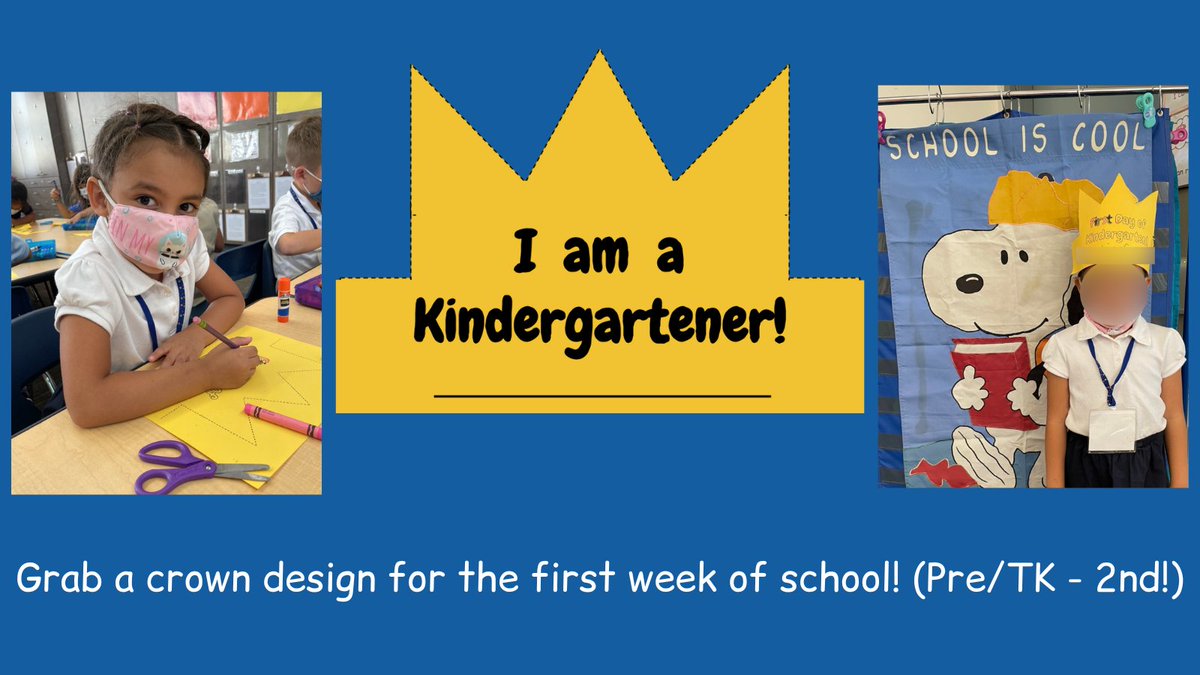 #FirstDayofSchool coming up? These crowns give more time to the T who has to put them together! Grab a FREE crown design for your class (#Preschool - 2nd) 👑 innovatingplay.world/crowns 👑 #InnovatingPlay #1stchat #2ndchat #kinderchat #ecechat #elemchat #k2cantoo #prek #k2cantoo