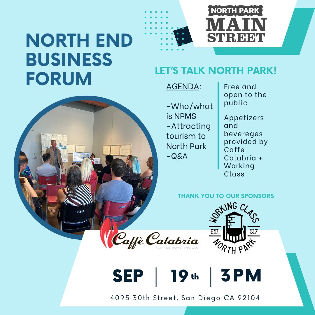 Join us for our North End business forum. Learn about NPMS, connect with business leaders, and see how you can get involved in your community. Link below to RSVP

RSVP: bit.ly/3P6cPri