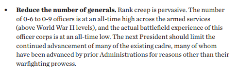 rorycflynn808's tweet photo. Want a blueprint for shelving senior officers awaiting promotions and replacing them with Trump-loyal generals and admirals? Find it on p. 104 of the Heritage 920-page plan for a more authoritarian government. Now, Sen. Tuberville's holds make sense. Time to wake up. #project2025 https://t.co/9FXDYDc8wL