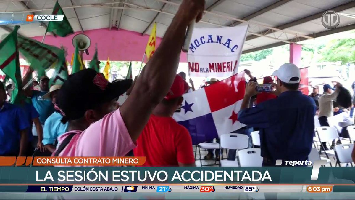 La comunidad de Sabaneta, en La Pintada de Coclé, acogió este jueves el debate del proyecto de Ley sobre el contrato minero y sus voceros abogaron por beneficios más concretos y un manejo adecuado. #TReporta