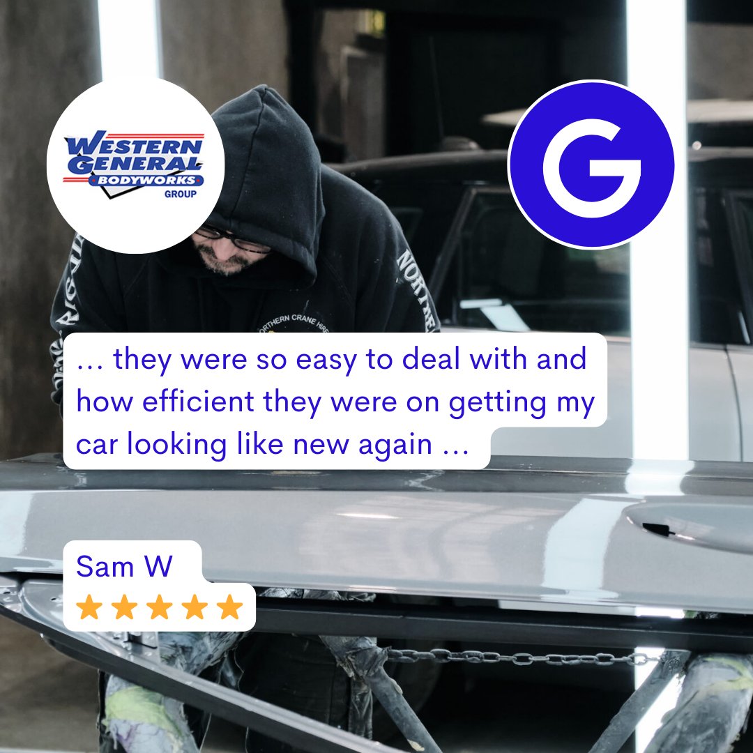 wgbwgroup's tweet photo. ⭐ ⭐ ⭐ ⭐ ⭐ Northern General Bodyworks "I don't usually write reviews but felt like I needed to write one just because they were so easy to deal with and how efficient they were on getting my car looking like new again..."  Sam W (Google) https://t.co/qjGEURd6X3 https://t.co/xNWJokMxX0