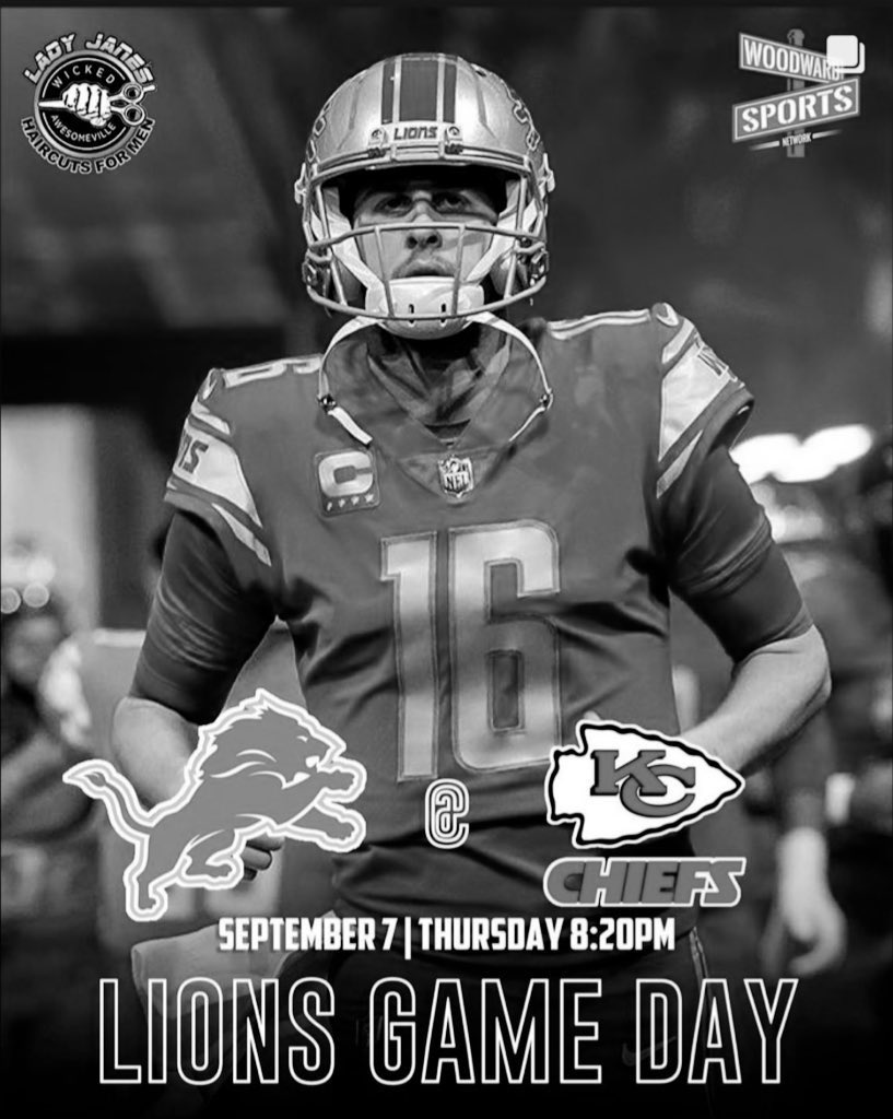 Tigers_fan_2023's tweet photo. @heyitsmadsg Tonight the NFL starts Detroit Lions vs the Kansas City Chiefs https://t.co/h9m6HadARP