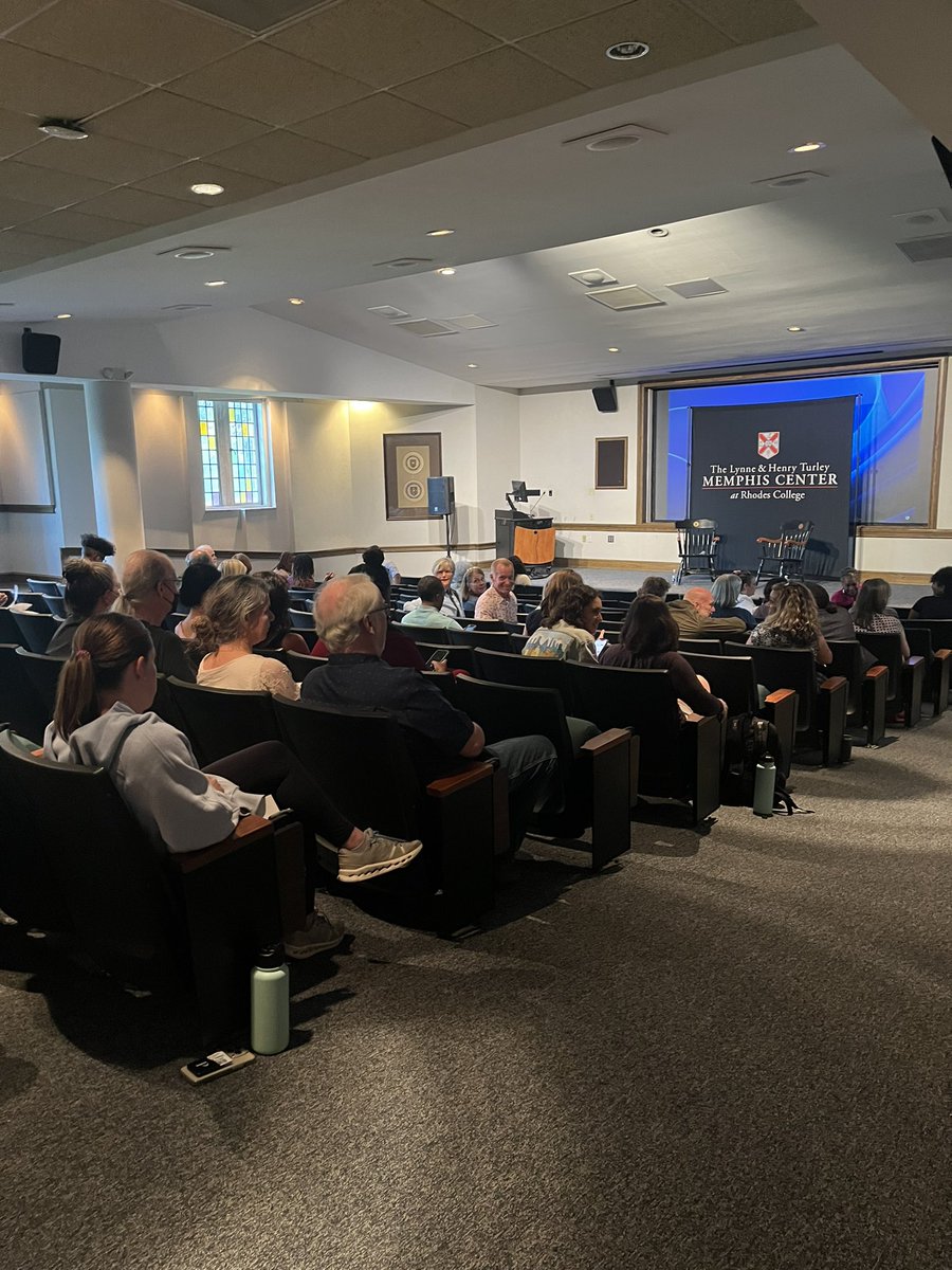 Happening now: A Conversation on Democracy with <a href="/mayawiley/">Maya Wiley</a>, moderated by <a href="/RussWigginton/">Russ Wigginton</a> at <a href="/RhodesCollege/">Rhodes College</a>