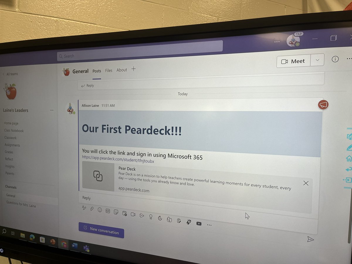 BeachTeachQCE's tweet photo. Sharing ALL our voices today using @PearDeck 
My Ss loved all the features! #3rdgrade #onslowdltf #office365 https://t.co/Pw6oCVcWBr
