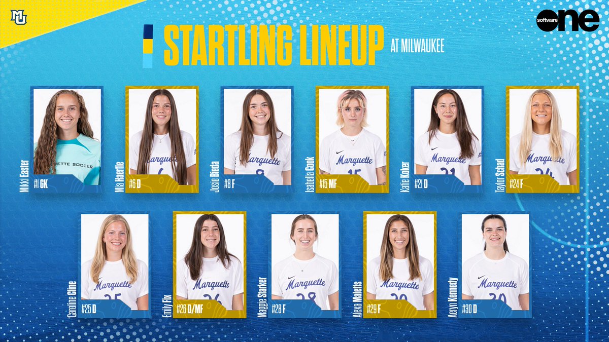 MarquetteWSOC's tweet photo. Marquette makes the short trip to Milwaukee tonight to take on the Panthers, who have won 19-straight at home. First-career starts for freshmen Taylor Schad and Emily Fix.

📊 https://t.co/jYHunyz4oZ
📹 https://t.co/s8yVOdrMLm https://t.co/andHXyabiI