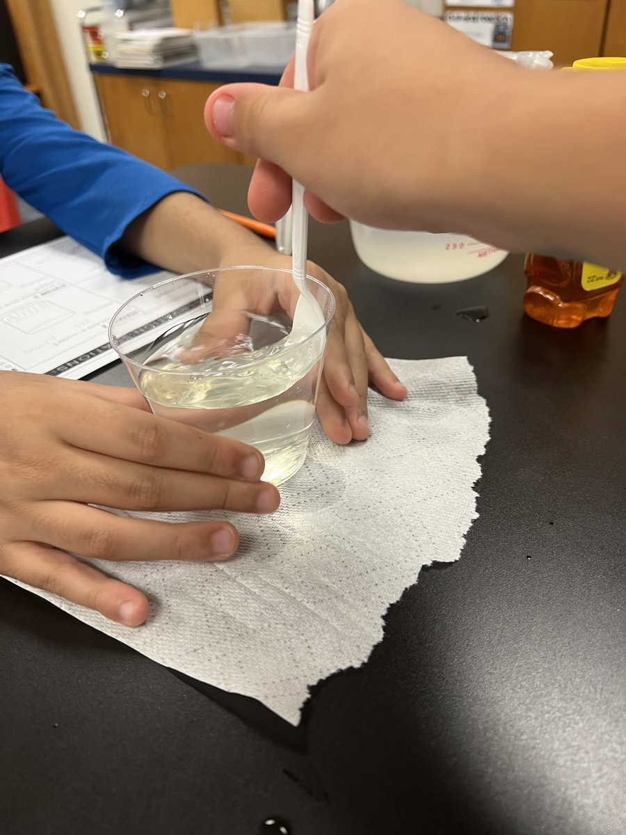 susansamson's tweet photo. We worked on solubility today in 5th grade science. #scienceiscool #WLEwildcats https://t.co/brYyIRrqzl
