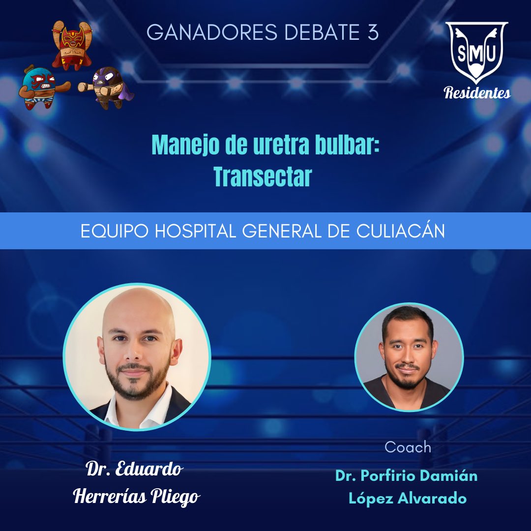 Residentes_SMU's tweet photo. 🗣️🔊 ¡Culminó la 2a fase del Concurso de Debates #ResidentesSMU ‘23 🤼‍♂️🏆!
Conoce a los ganadores de hoy:
🏥 #UroINCMNSZ 
🏥 #UroHJM
🏥 #UroHGCuliacan
🏥 #UroHRMCV 

¡Agradecemos a TODOS los participantes, coaches y jurado por hacer posible esta provechosa sesión!

#TodosSomosSMU https://t.co/jWIrsWctBY