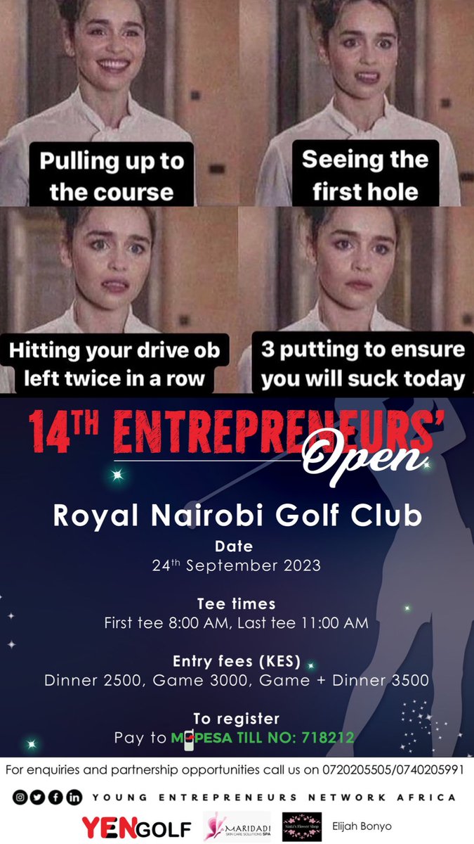 Time to put all that preparation to the test. Book your tee time by following this link bit.ly/14thEntreprene… #YENGolf #YENGolfTournament #EntrepreneursOpen #TeeTime