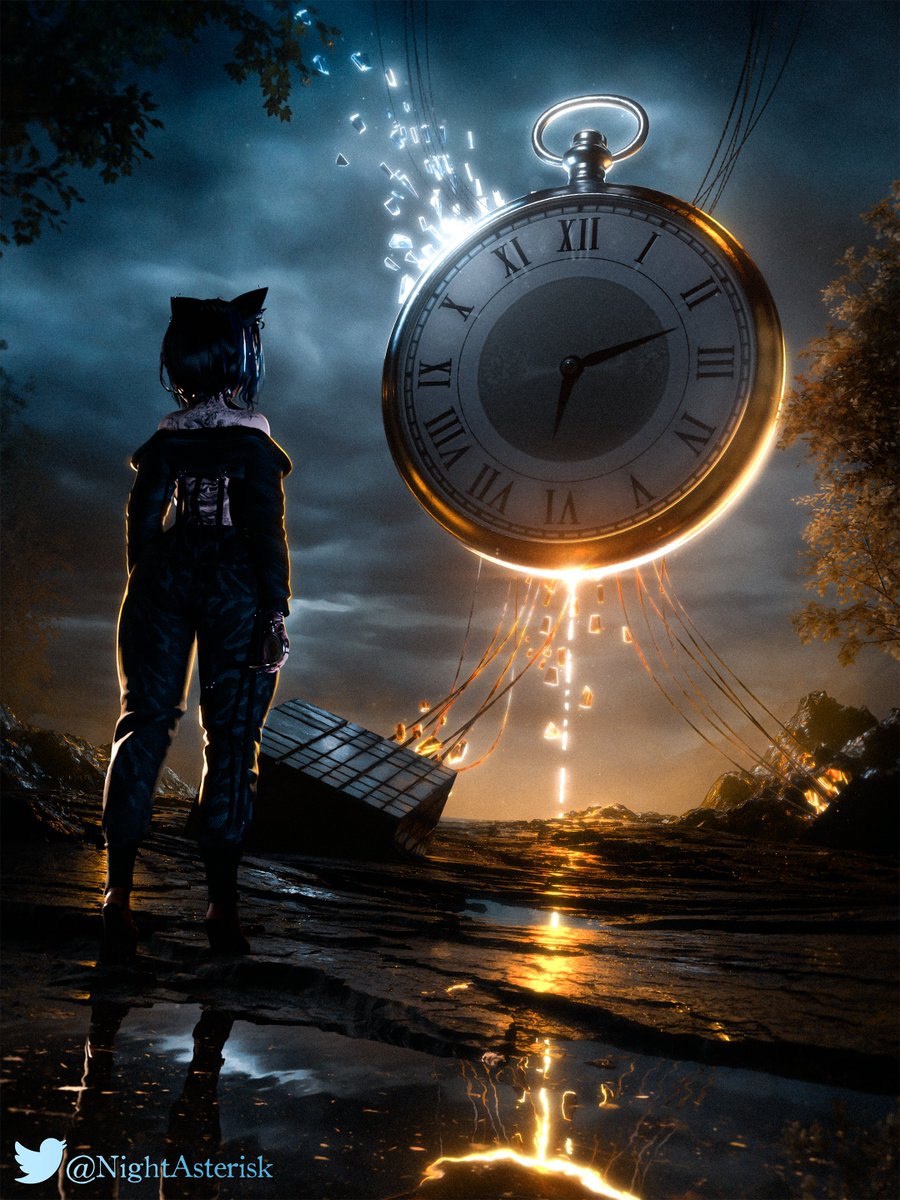 NightAsterisk's tweet image. Decided to do something close to what I've been doing before VRC, more environment focused scenes.
Lots of inspiration from @maxhayart on this one.
Def gonna be doing a bit more of these in the future.

#b3d #Blender3d #VRChat #VRC