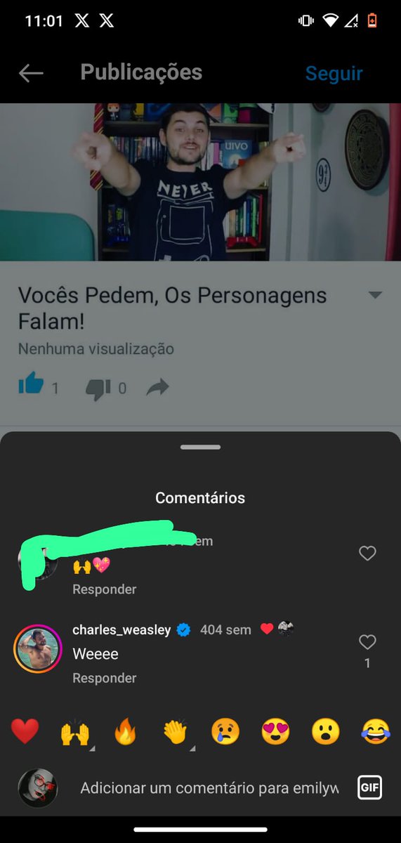 milypotter's tweet photo. Simplesmente já era fã do @charles_weasley  desde 2015 ! (Foto na qual ele respondeu no meu insta )E finalmente hj pude conhecer ele pessoalmente e tirar uma foto com ele no Praiagame,
Não tenho palavras pra pessoa incrível que vc é! Espero q o evento libere logo essa foto kkk❤️ https://t.co/jX1lwlAJDR