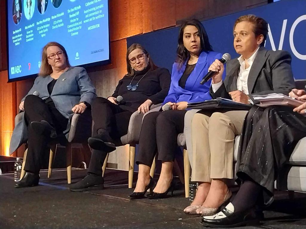 WiMFiji's tweet photo. For any situation you find yourself in, DON'T PANIC -Australian Minister for Communications and Federal Member for Greenway Michelle Rowland at the #WIMConference 2023, happening now at the Sofitel in Sydney https://t.co/TheTa08RsD