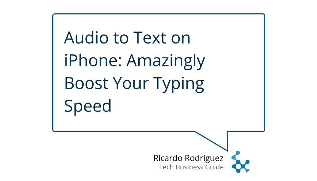TechBusinessG's tweet photo. You can use voice dictation on any OS function and App that works with the iOS keyboard.

Read the full article: Audio to Text on iPhone: Amazingly Boost Your Typing Speed
▸ https://t.co/f5s7wAenac

#AudioToText #iPhoneTips #ProductivityHack #TypeFaster #IosOperatingSystem https://t.co/aygVy5yb8Q