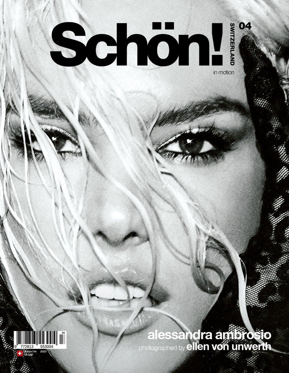 schonch's tweet photo. Introducing our latest cover girl @AngelAlessandra She graces the cover of our 4th issue, captured by the talented Ellen von Unwerth

Read the full interview online in English or get our magazine on our website. Our magazine is trilingual: auf deutsch. en français. in italiano. https://t.co/zfnxBF8dMb