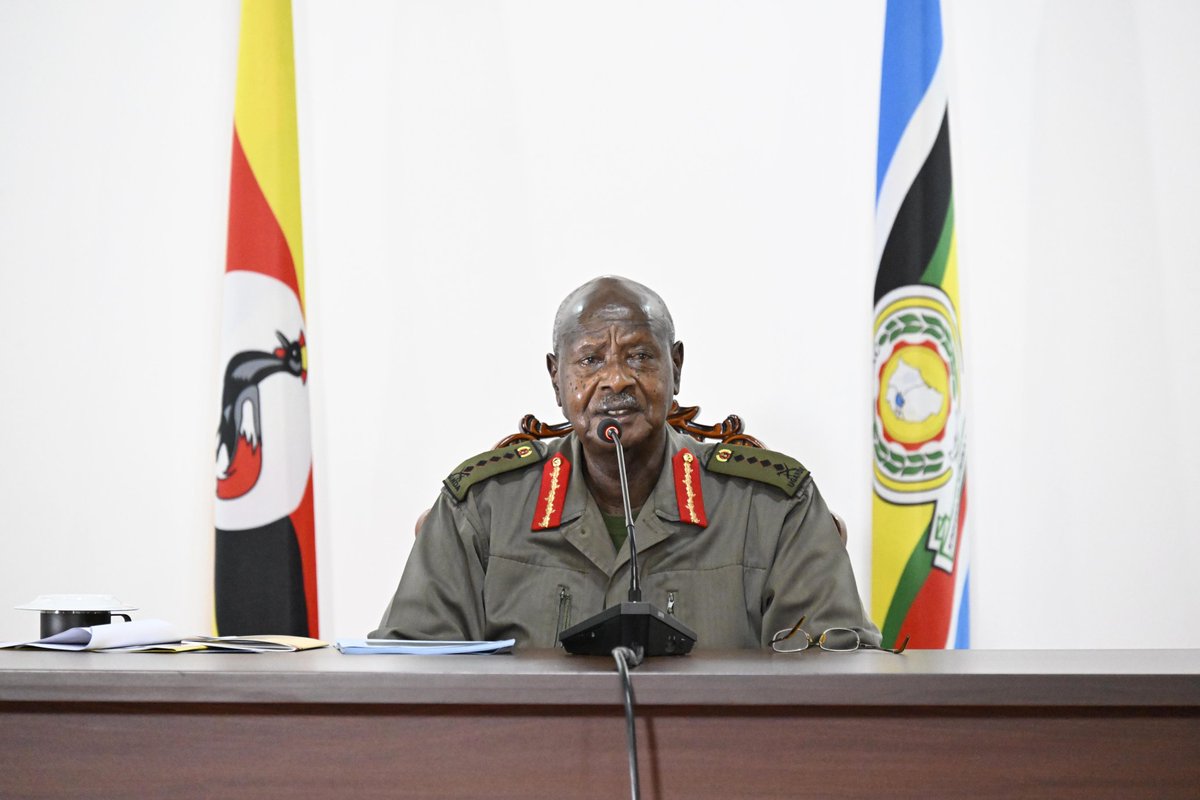 .President @KagutaMuseveni: What we want to do is to make these people who want to kill Ugandans using chemicals lose their appetite for doing that. You do it, we kill you. The planner will die or be captured and prosecuted and so will the executor. #WhiteBearNews #M7Address