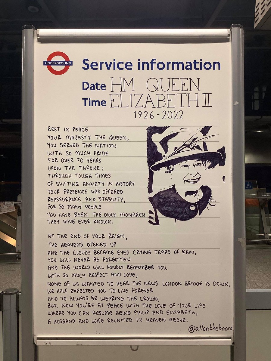 allontheboard's tweet photo. Today is the one year anniversary of the passing of HM Queen Elizabeth II. She will always be missed, never forgotten and forever loved.

#TheQueen #QueenElizabethII https://t.co/xTcBnNAzAA