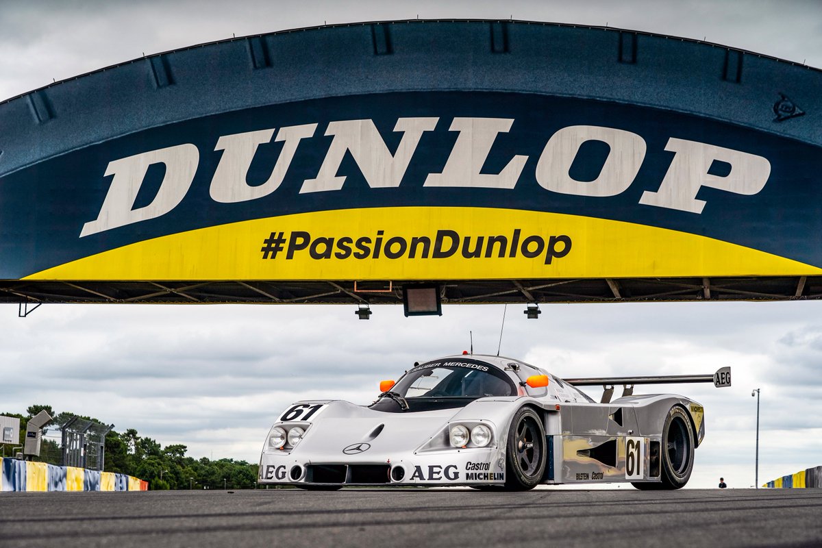 Retromotive1's tweet photo. Sauber-Mercedes C 9 Group C racing sports car, 1989 This model achieved a  spectacular double victory at the Le Mans 24-hour race. Photo from Le  Mans Classic 2022. https://t.co/WN7ecM24Ro